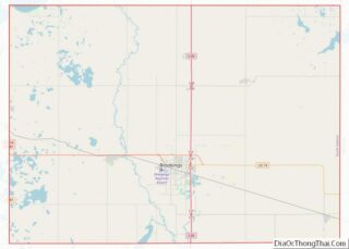 Map of Brookings County, South Dakota