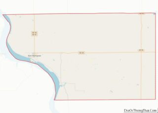 Map of Buffalo County, South Dakota