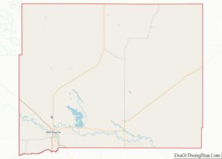 Map of Butte County, South Dakota