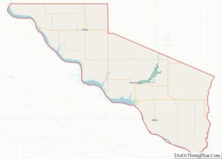 Map of Charles Mix County, South Dakota