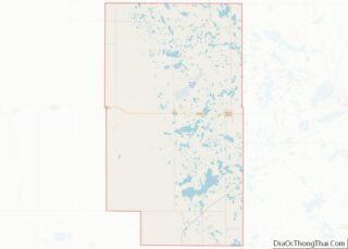 Map of Clark County, South Dakota