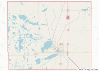 Map of Codington County, South Dakota