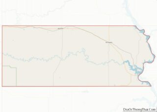 Map of Corson County, South Dakota