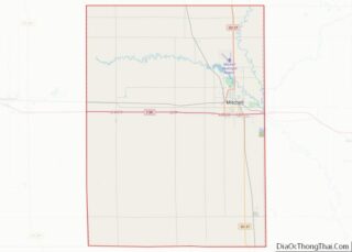 Map of Davison County, South Dakota