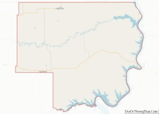 Map of Dewey County, South Dakota