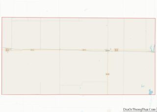 Map of Edmunds County, South Dakota