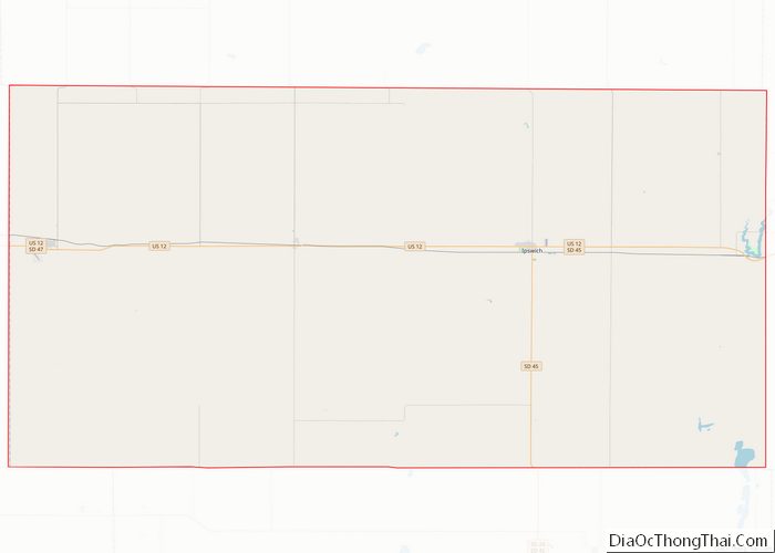 Map of Edmunds County