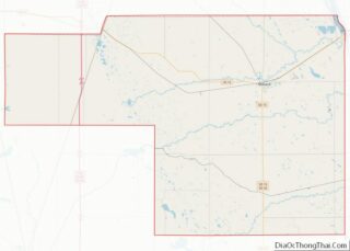 Map of Grant County, South Dakota