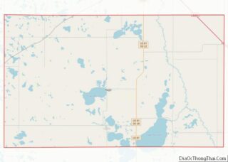 Map of Hamlin County, South Dakota