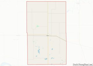 Map of Hand County, South Dakota