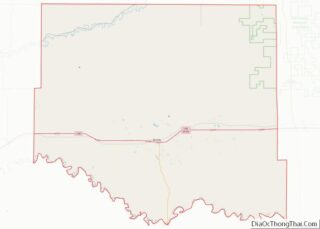 Map of Jones County, South Dakota