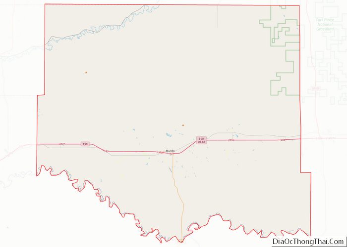 Map of Jones County