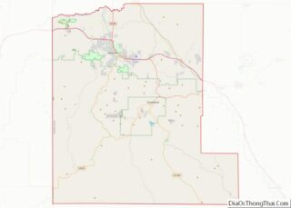 Map of Lawrence County, South Dakota