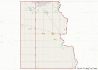 Map of Lincoln County, South Dakota