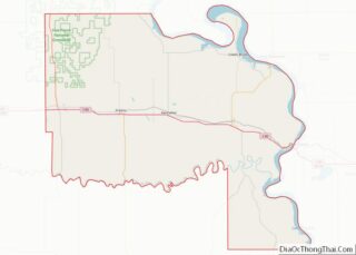 Map of Lyman County, South Dakota