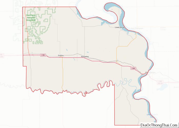 Map of Lyman County