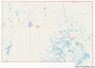 Map of Marshall County, South Dakota