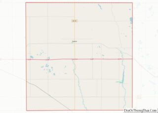 Map of McCook County, South Dakota