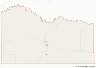 Map of Mellette County, South Dakota