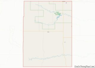 Map of Perkins County, South Dakota