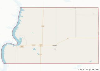 Map of Potter County, South Dakota