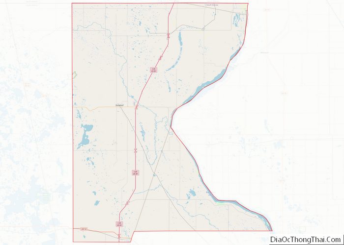 Map of Roberts County