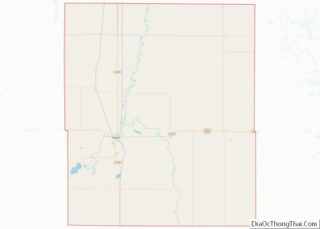 Map of Spink County, South Dakota