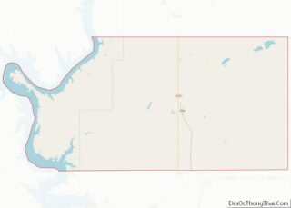 Map of Sully County, South Dakota