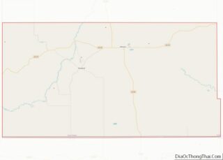 Map of Todd County, South Dakota