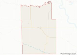 Map of Tripp County, South Dakota