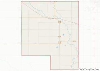 Map of Turner County, South Dakota