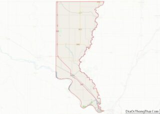Map of Union County, South Dakota