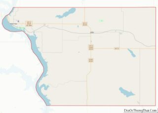 Map of Walworth County, South Dakota