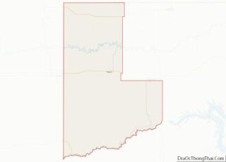 Map of Ziebach County, South Dakota