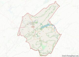 Map of Carter County, Tennessee