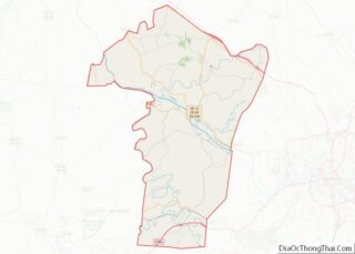 Map of Cheatham County, Tennessee