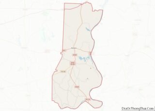 Map of Decatur County, Tennessee