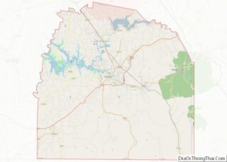 Map of Franklin County, Tennessee