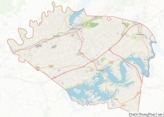 Map of Jefferson County, Tennessee