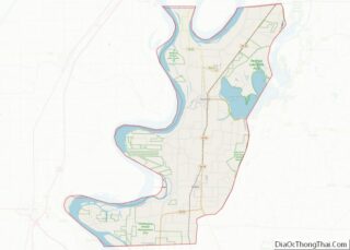 Map of Lake County, Tennessee