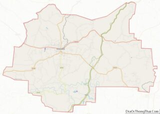 Map of Lewis County, Tennessee