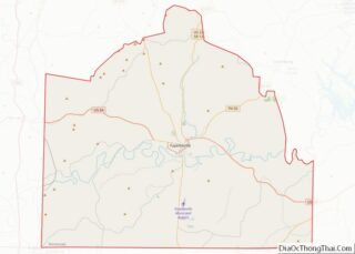 Map of Lincoln County, Tennessee