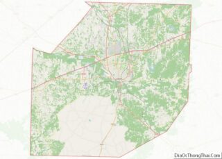 Map of Madison County, Tennessee