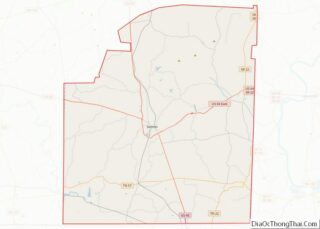 Map of McNairy County, Tennessee