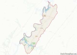 Map of Meigs County, Tennessee