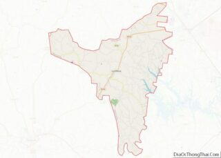 Map of Moore County, Tennessee