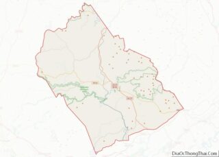 Map of Morgan County, Tennessee