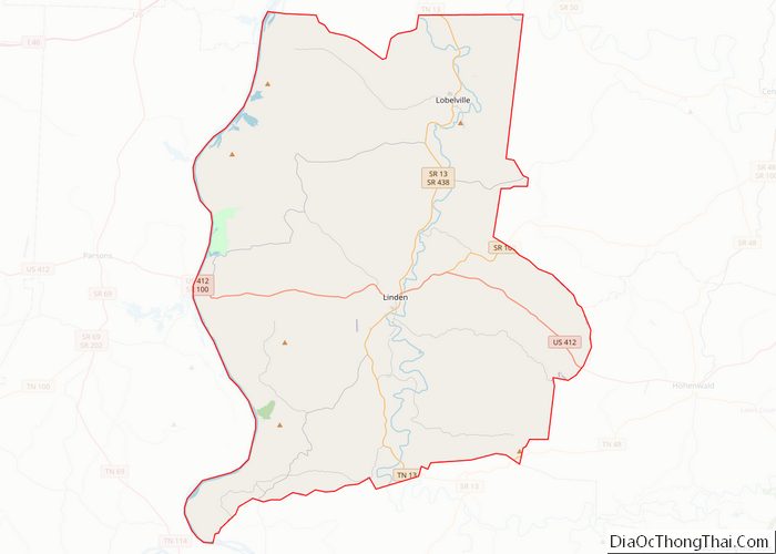 Map of Perry County