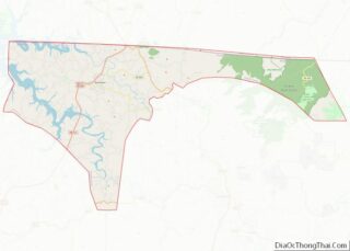 Map of Pickett County, Tennessee