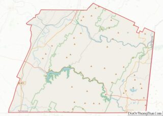 Map of Polk County, Tennessee